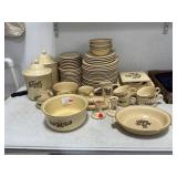 Large Lot Of Pfaltzgraff "Village" Stoneware