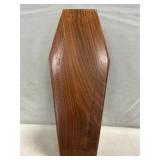 Wooden Coffin-Shaped Knife Box, 17" Long