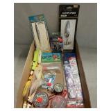 Fishing Tackle Lot With Bucktail Jigs, Hooks,