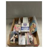 Vintage Pin-Up Postcards, Assorted Sports Cards