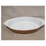 (1) Vintage Pyrex 1.5 Quart Oval Divided