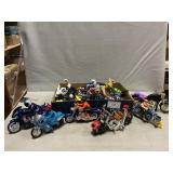 Lot Of Toy Motorcycles
