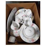 Box Lot Of Assorted Lynns China (Dishware)