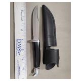 (1) Buck Knife w/ Leather Sheath