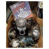 Box Lot Of Assorted Silver Plated Items