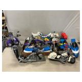 Lot Of Assorted Toy Motorcycles