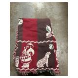 Box Lot With (3) Christmas Tapestry Throws