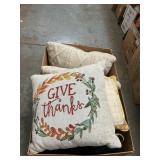 Box Lot With Throw Pillows