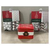 (2) New In Package Holiday Shower Curtain Sets,