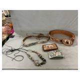 Western-Style Belts, Buckles, Necklace