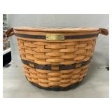 1991 Longaberger Corn Basket With Gameboard Lid