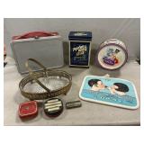 Divided Glass Candy Dish, Lunchbox, Assorted