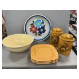 Italian serving Dish, Pfaltzgraff Mixing Bowls,