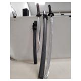 (2) Decorative Replica Japanese Swords w/ Sheaths