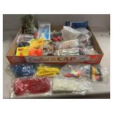 Lot Of Soft Rubber Fishing Bait & Assorted Tackle