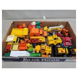 Tray Lot Of Assorted Toy Trucks & More