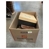 Box LotWith Vintage Hat, Handbags, Hot Curler Set