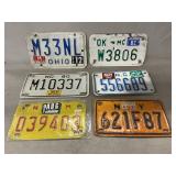 Vintage Motorcycle License Plates