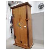Decorative Wooden Wall Cabinet (12"×6.5"×24.5")