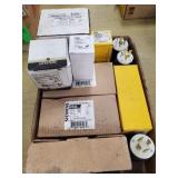 Tray Lot Of Assorted Electrical Hardware
