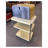 Metal Kitchen Cart w/Metal Storage Box