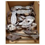 Box Lot Of Assorted Vintage Ice & Rolling Skates