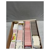 Box With Assorted Baseball Cards, Leaf Puzzle