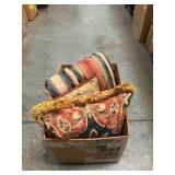 Box Lot With Throw Pillows