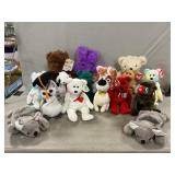 (13) Ty Beanie Babies & Assorted Plush Animals