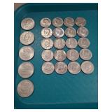 (5) U.S. Eisenhower One Dollar Coins & (20) U.S.