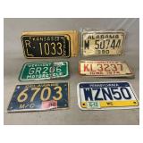Vintage Motorcycle License Plates