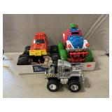 (3) Toy Monster Trucks