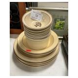 Stack Of Assorted Pfaltzgraff Village Stoneware