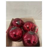 (4) Kugel-Style Glass Ornaments