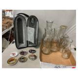 We need Travel Case, Wine Carafes, AACA Coasters