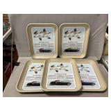 (5) Metal Lincoln Continental Trays