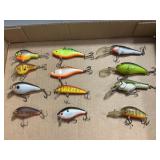 (12) Assorted Crankbait Fishing Lures