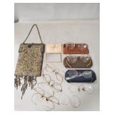 (1) Antique Steel Beaded Purse, Assorted Vintage