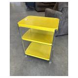 Metal Yellow Kitchen Cart