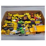 Tray Lot Of Assorted Toy Trucks & More