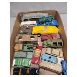Tray Lot Of Assorted Toy Cars, Trucks & More