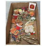 Vintage Die-Cut Cardboard & Asst. Christmas