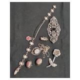 Tray Of Assorted Sterling Silver/925 Jewelry