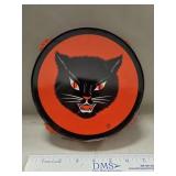 (1) Vintage Tin Lithograph Halloween Black Cat