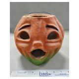 (1) Antique Pulp Paper Mache Jack-O-Lantern