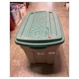 Storage Tote With Games Including New Sealed
