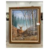 Wildlife Print On Canvas 24.5??? x 29???
