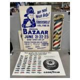 Vintage Cardboard Signs, Goodyear Advertisement