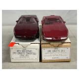 (2) Ertl/AMT Corvette Promo Cars