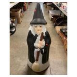 Blow Mold Lighted Witch (38" High)